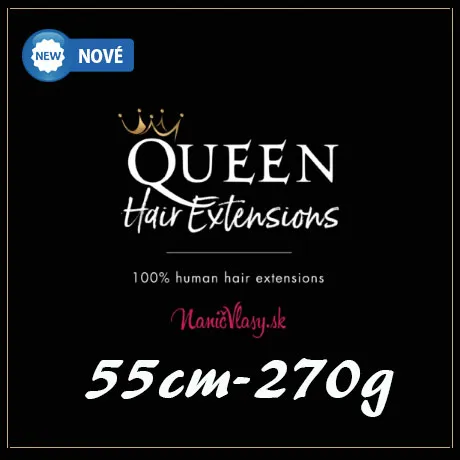 Clip-in vlasy Queen 55cm - 270g - Nové clip-in-vlasy-najhustejsie-na-slovensku-55cm, 270g