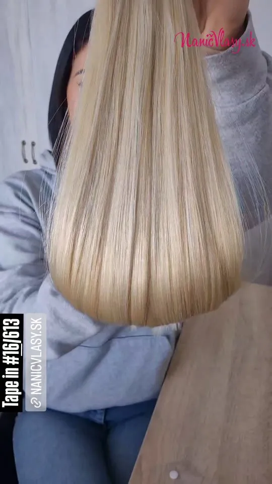 Tape in vlasy na lepenie v rôznych odtieňoch 💛🤍 www.nanicvlasy.sk #extensions #predlžovanievlasov #nanicvlasysk #nanicv...