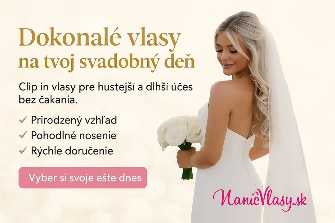 ✨ Priprav sa na WOW efekt v tvoj svadobný deň ✨ 💖 Predlž a zahusti svoje vlasy rýchlo a jednoducho. Clip In vlasy pre k...