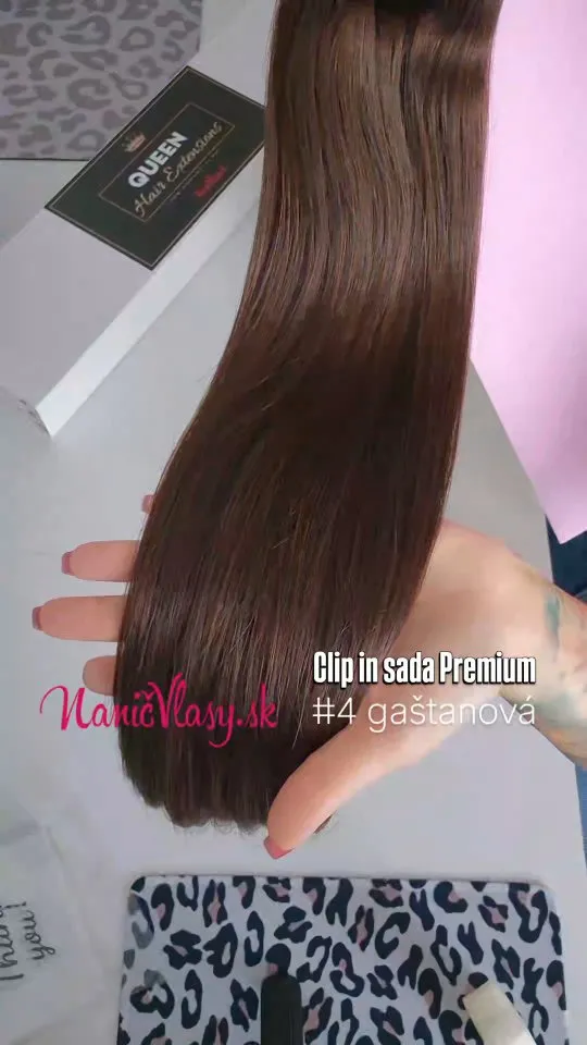 ✨💁‍♀️ Dokonalé vlasy za pár minút? Áno, s našou clip in sadou Premium 130g je to realita 👑 ✅ Krásne a prirodzené vlasy...