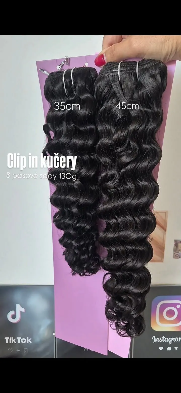 Clip in vlasy kučeravé? Áno, aj tie máme 😍😍 Tu https://www.nanicvlasy.sk/clip-in-vlasy/clip-in-vlasy-kucerave-115g-do-16...