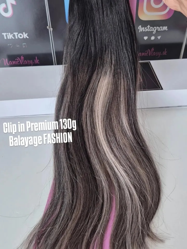🌸 Balayage vibes bez kaderníčky? Áno, prosím! 💁‍♀️ Clip in Balayage Fashion z www.nanicvlasy.sk ti dodajú presne ten pri...