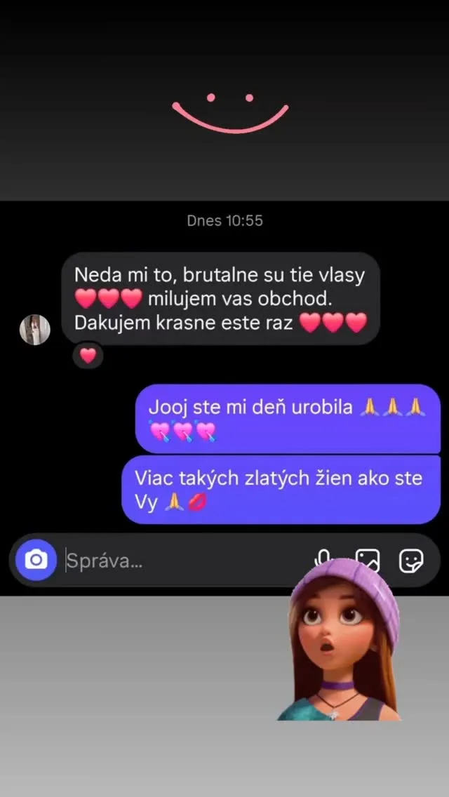 Nedávam sem recenzie, ale vždy len takéto 🥰🙏💘🤌 Vieš kde nájdeš najlepšie vlasy na Slovensku www.nanicvlasy.sk #hairtuto...