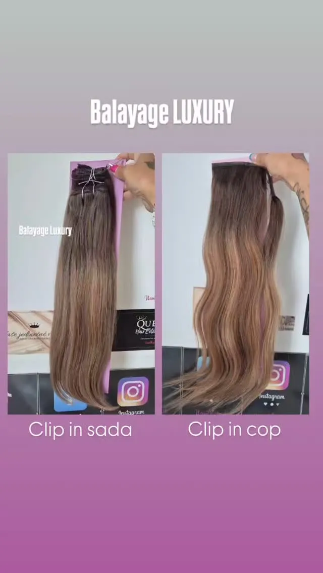 Odtieň Balayage Luxury, dostupný pri clip in, tape in, aj clip in cope 🥰😍 #vlasy #nanicvlasysk #nanicvlasy #hair #balay...