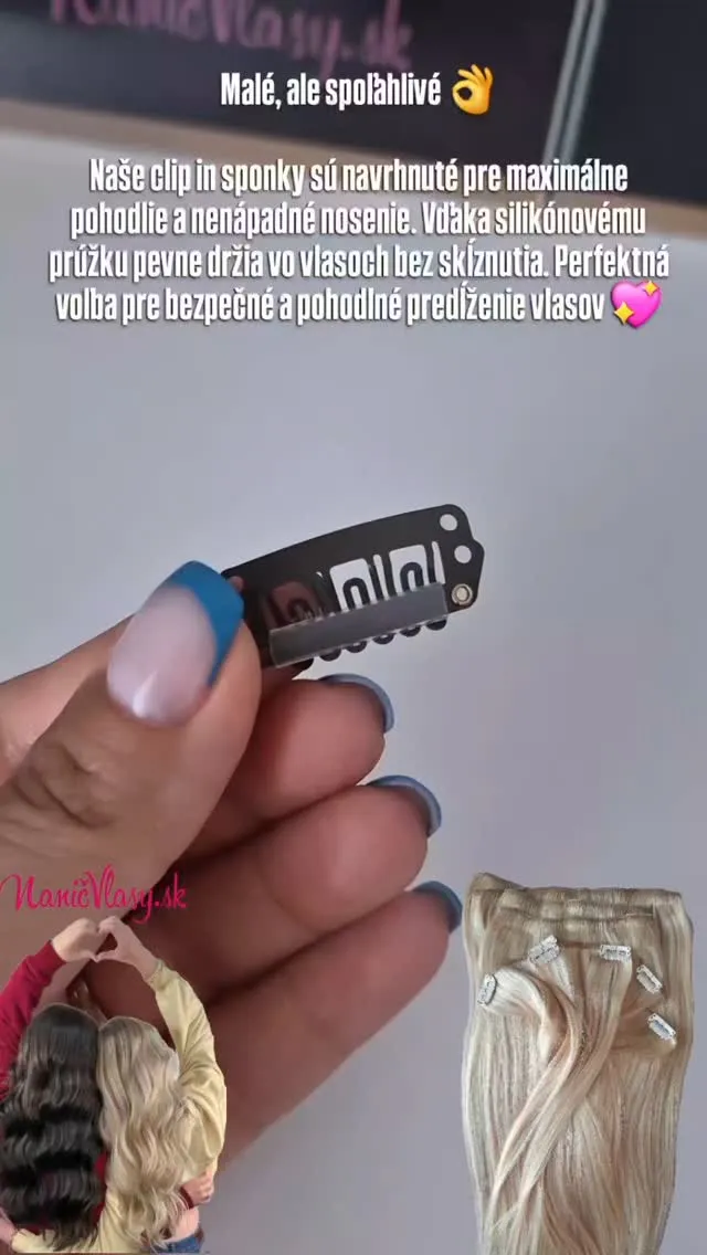 Malé, ale spoľahlivé! Naše clip in sponky sú navrhnuté pre maximálne pohodlie a nenápadné nosenie. Vďaka silikónovému pr...
