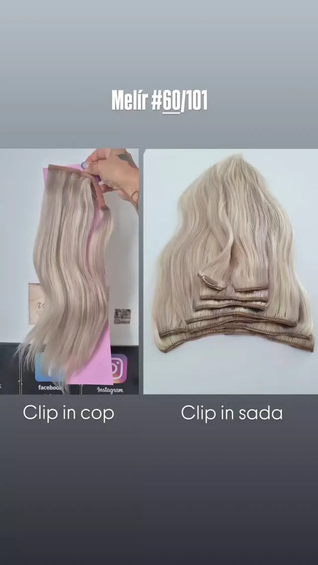 Melír #60/101 ako základný melír pri clip in sadách, tape in sadách, cope aj vlasoch na šitie 🥰 #nanicvlasy #nanicvlasy...