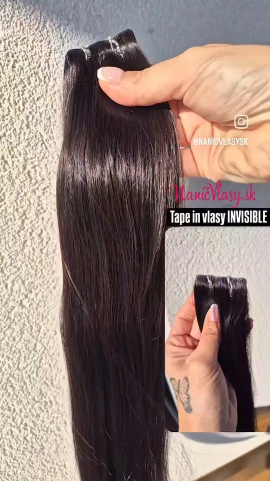 Invisible Tape In – pre krásne, husté a prirodzené vlasy bez viditeľných spojov 🩵 Naše 100% ľudské vlasy sa dokonale pr...