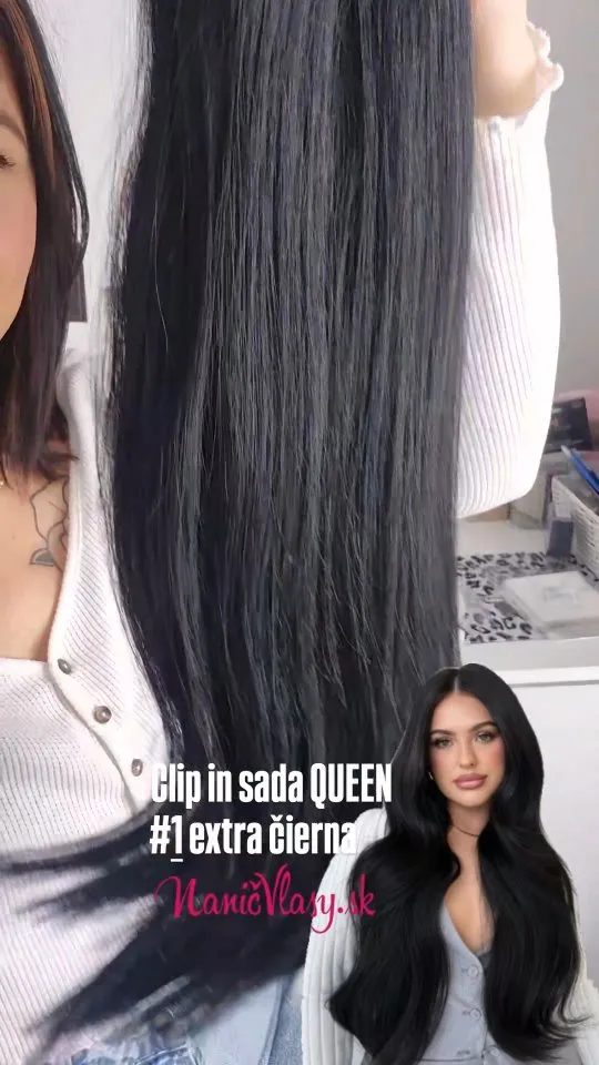 Clip in sada Queen, najhustejšie clip in vlasy na sLOVEnsku 🫶 #nanicvlasysk #nanicvlasy #hair #extensions #queenextensi...