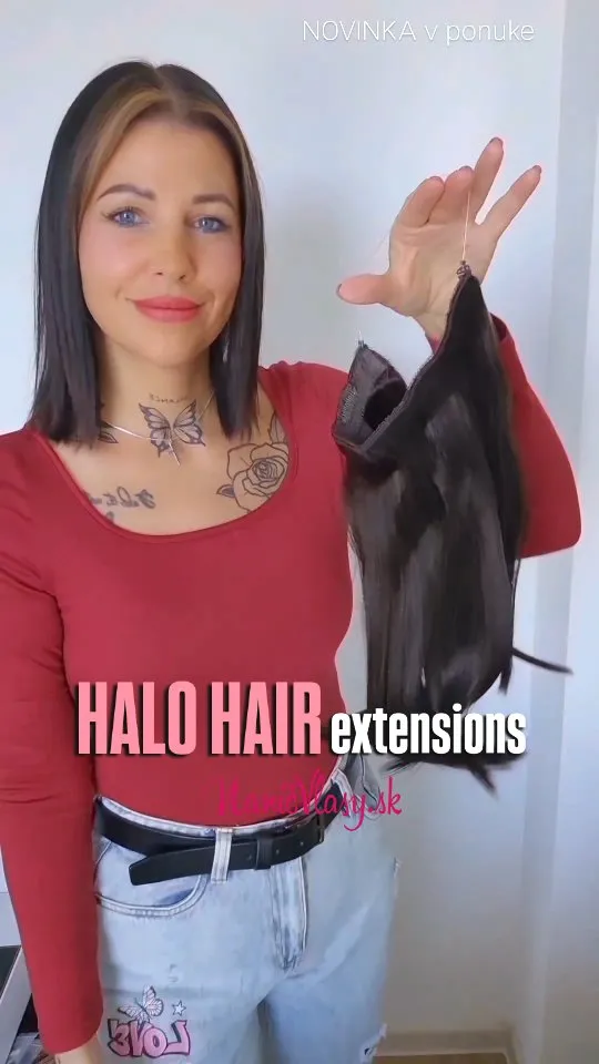 💛💛💛 Predstavujeme vám NOVINKU vo svete predlžovania vlasov, naše Halo Hair Extensions. Nová Revolučná metóda v predlžova...