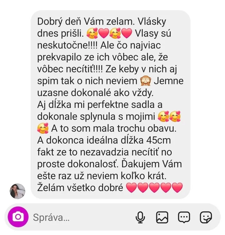 Z vašich správ... 😊🥰🤗 www.nanicvlasy.sk