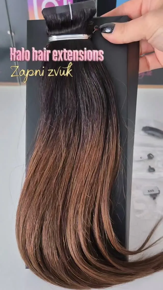 Halo Hair Extensions Balayage Espresso Dopraj si okamžitý objem a predĺženie bez lepenia či clipov. Hebké halo vlasy v o...