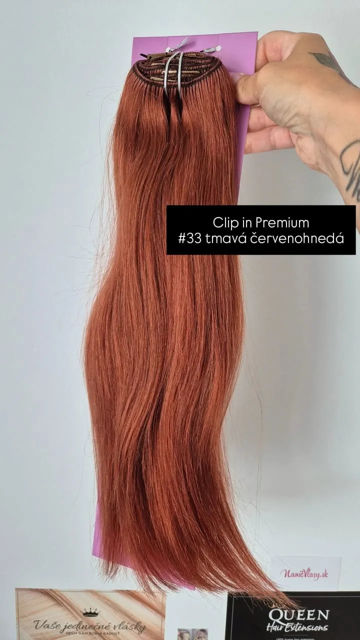 Odtieň #33 tmavá červenohnedá 🔥🤎www.nanicvlasy.sk