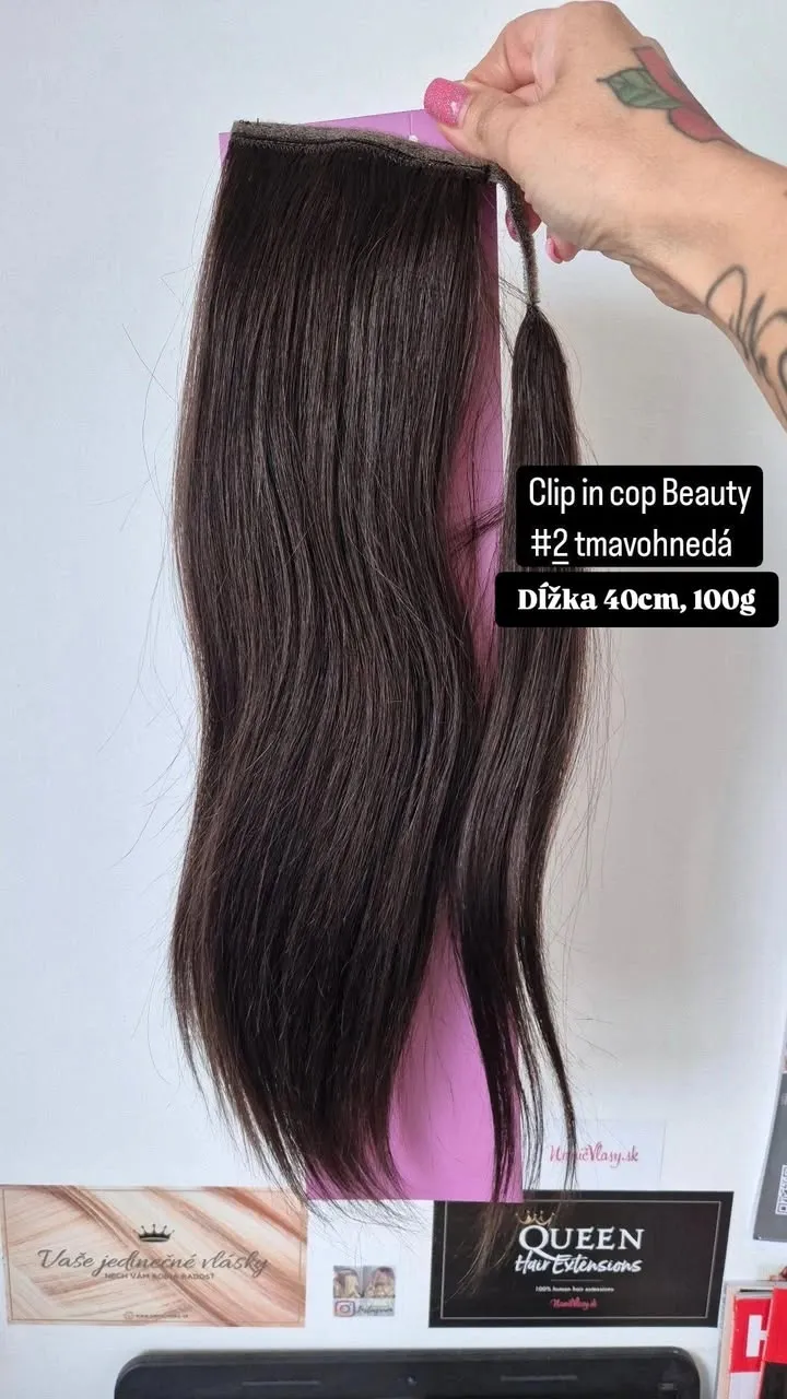 Clip in copík Beauty zo 100% ľudských vlasov, skvelá voľba na zimu 🩷👌 https://www.nanicvlasy.sk/clip-in-cop-a-ofina/clip...