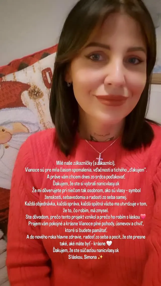 Ďakujem za vás 🙏 Šťastné a veselé ✨️🎄🥂 www.nanicvlasy.sk #nanicvlasy #nanicvlasysk #christmas #hairextensions #dakujem