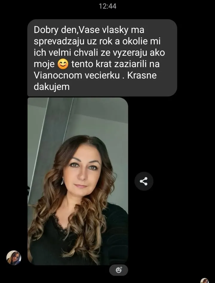 Spokojná Janka nám dnes napísala a potešila nás 🥰✨️🥂 Ďakujeme 🩷 #feedback #nanicvlasy #nanicvlasysk #hairextensions #ha...