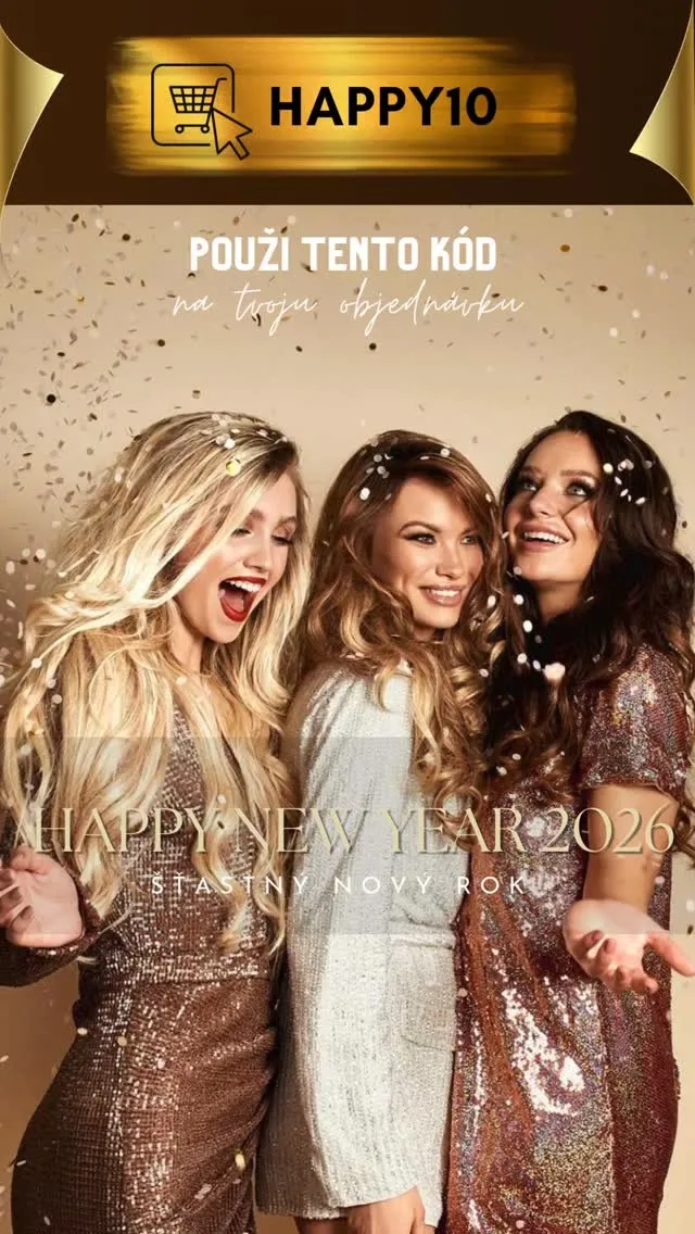 HAPPY10 je kód na zľavu platný do polnoci 1.januára 🤍🥂 Urobíš si nový rok 2026 krajším? 🥰 #nanicvlasy #nanicvlasysk #ha...