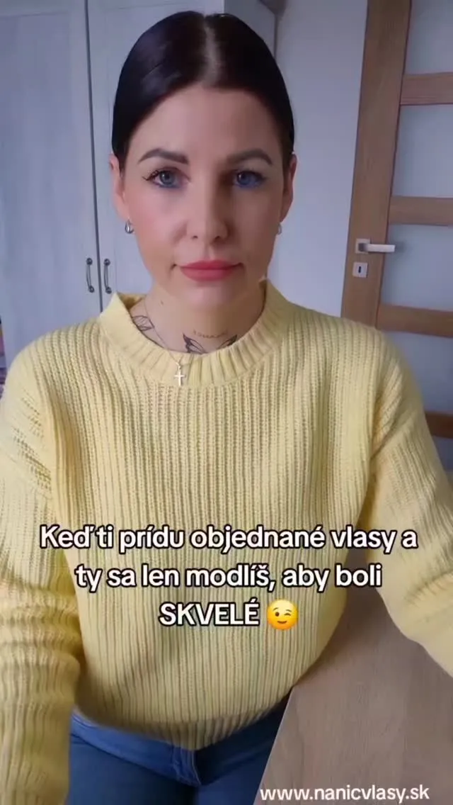 Yes 💛🤌 #nanicvlasysk #nanicvlasy #hairtutorial #humanhair #extensions