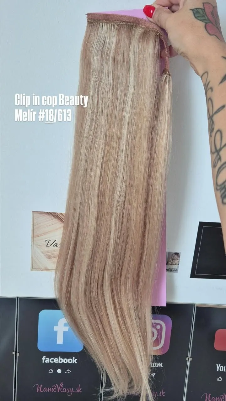 Clip in cop Beauty melír #18/613 https://www.nanicvlasy.sk/clip-in-cop-a-ofina/clip-in-cop-beauty-100g-do-140g-novinka 🌸...