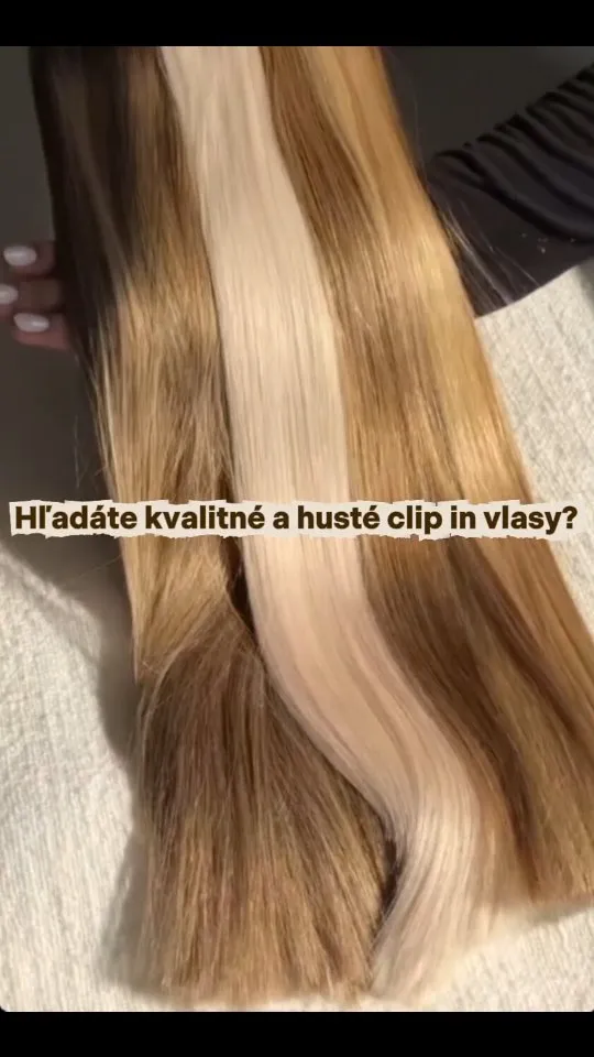 STOP SCROLL 👀 Chceš dlhé a husté vlasy hneď? 👉 bez čakania 👉 bez poškodenia 👉 s poradenstvom pri výbere Clip in vlasy z...