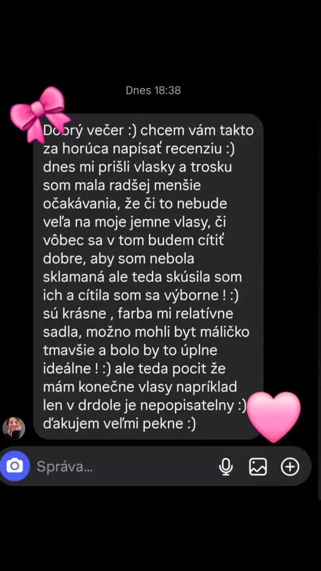 Tieto naše ženské pocity 🩷🫶👍🙏 #vlasy #recenzia #nanicvlasy #nanicvlasysk #clipinextensions