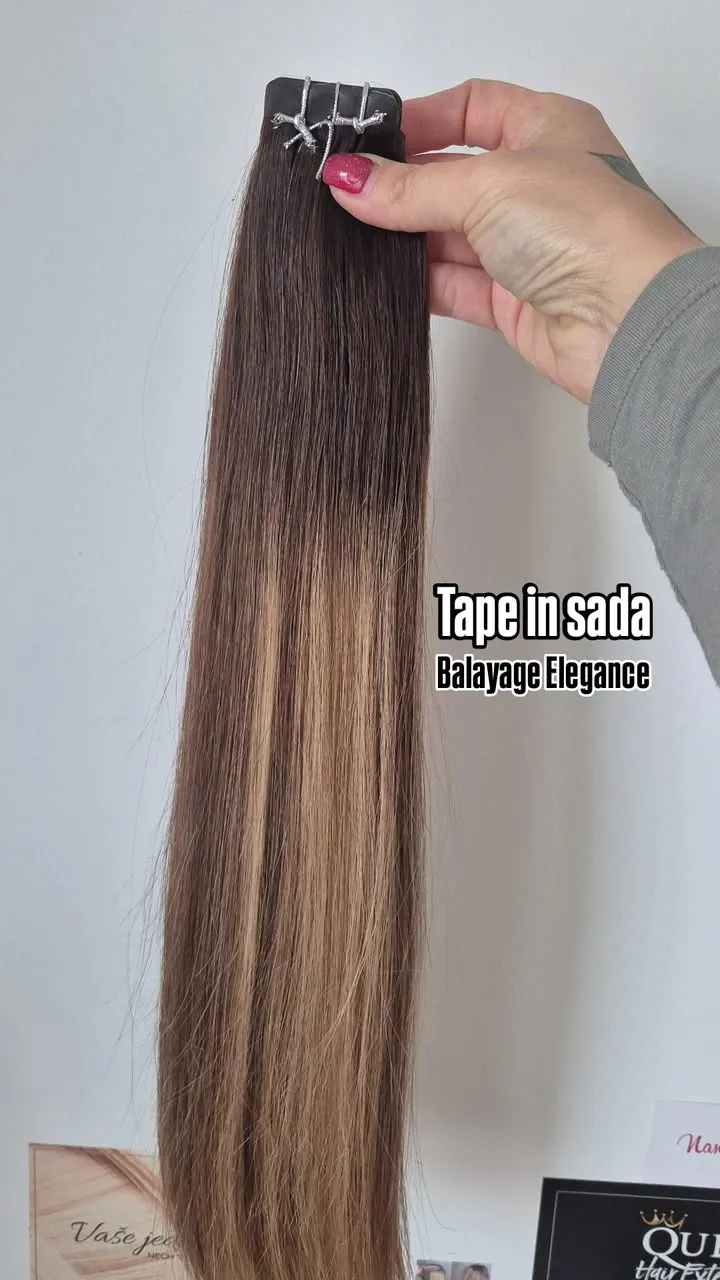 Tape in sada v odtieni Balayage ELEGANCE https://www.nanicvlasy.sk/tape-in-vlasy/balayage-elegance 🙏🥰