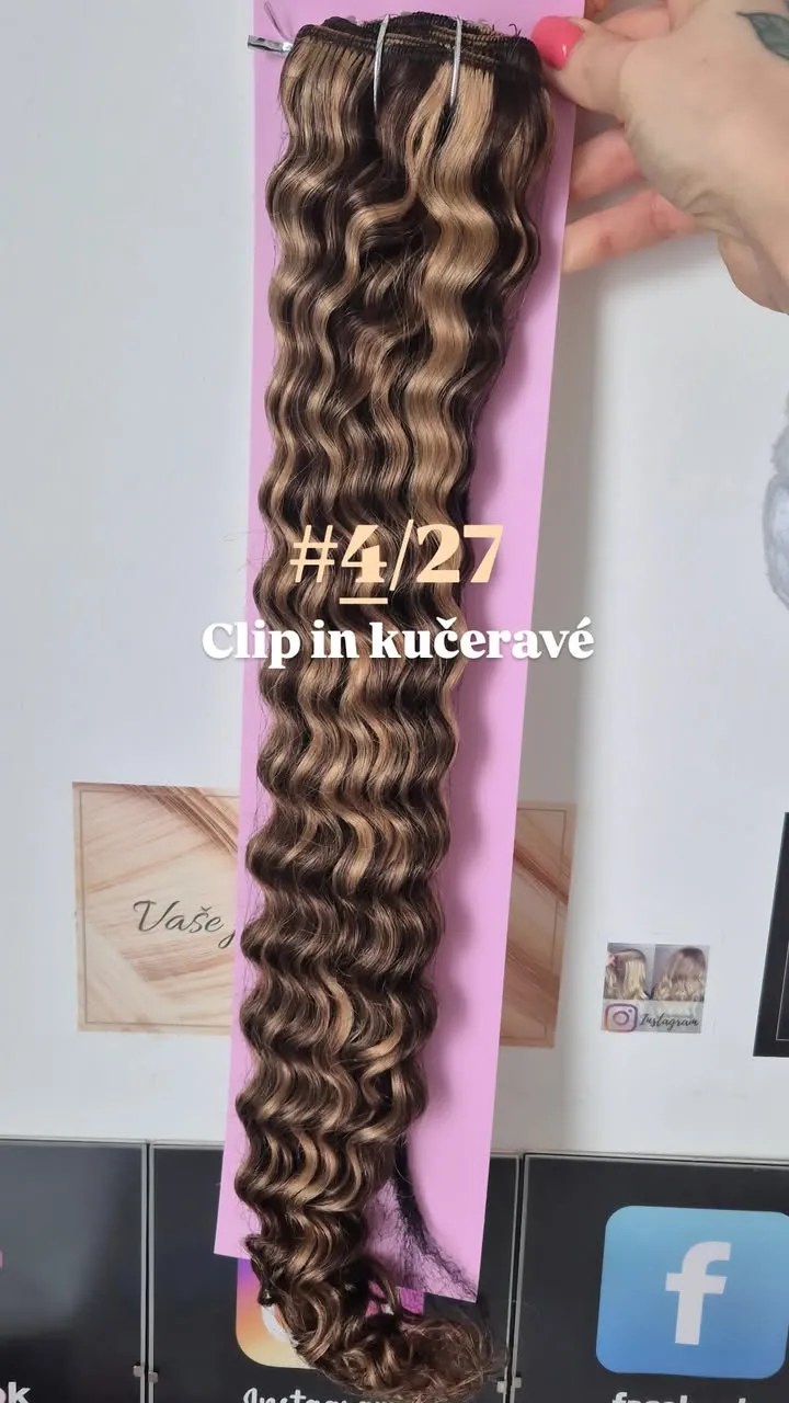 Aj tieto krásky 100% ľudské nájdete v našej ponuke https://www.nanicvlasy.sk/clip-in-vlasy/clip-in-vlasy-kucerave-115g-d...