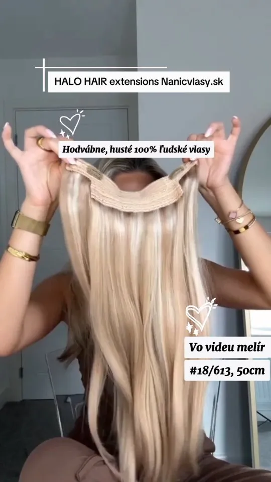 Vlasy za 30 sekúnd? 🤯 Áno, presne takto vyzerá glow up s HALO HAIR ✨ Bez lepenia. Bez ničenia. Len nasadíš… a zrazu máš...