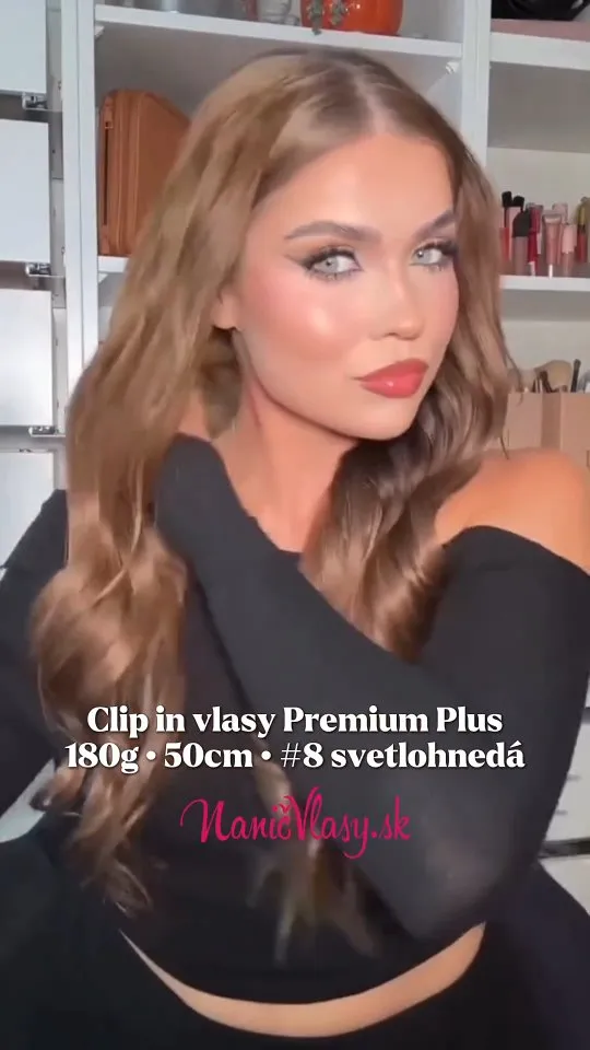 Svetlohnedé #8, clip in sada Premium Plus 😊🤎 #nanicvlasysk #vlasy #nanicvlasy #premiumplus