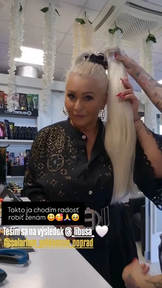 Čo vám poviem, robiť radosť ženám ma baví... 😃😘🙏 Dnes vlásky jednej suuper ženičke @_libusa_ clip in Premium Plus, 60c...