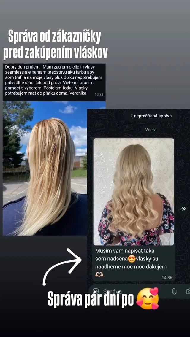 Nepotrebuje komentár... 🥰🥰 Clip in Seamless, 45cm, #16/60 #nanicvlasysk #nanicvlasy #recenzia #humanhair extensions