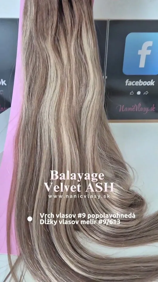 Nanicvlasy.sk predstavuje nový odtieň Balayage Velvet Ash, kombinácia popolavohnedej na vrchu a melíru #9/613 v dĺžkach...