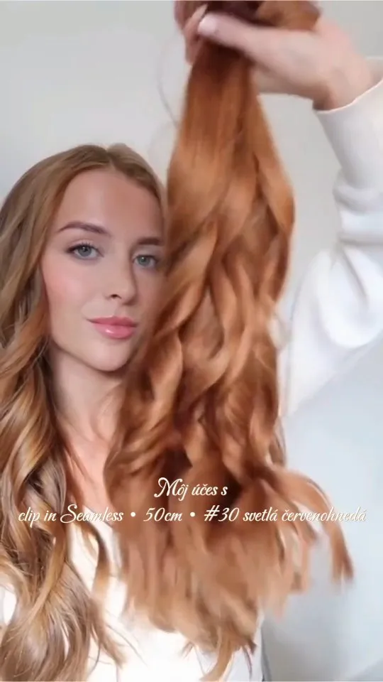 Clip in Seamless 👌 Ľahučké hodvábne vlasy, ale krásne hustý výsledok 🤍 Čo viac si priať? #nanicvlasysk #nanicvlasy #se...