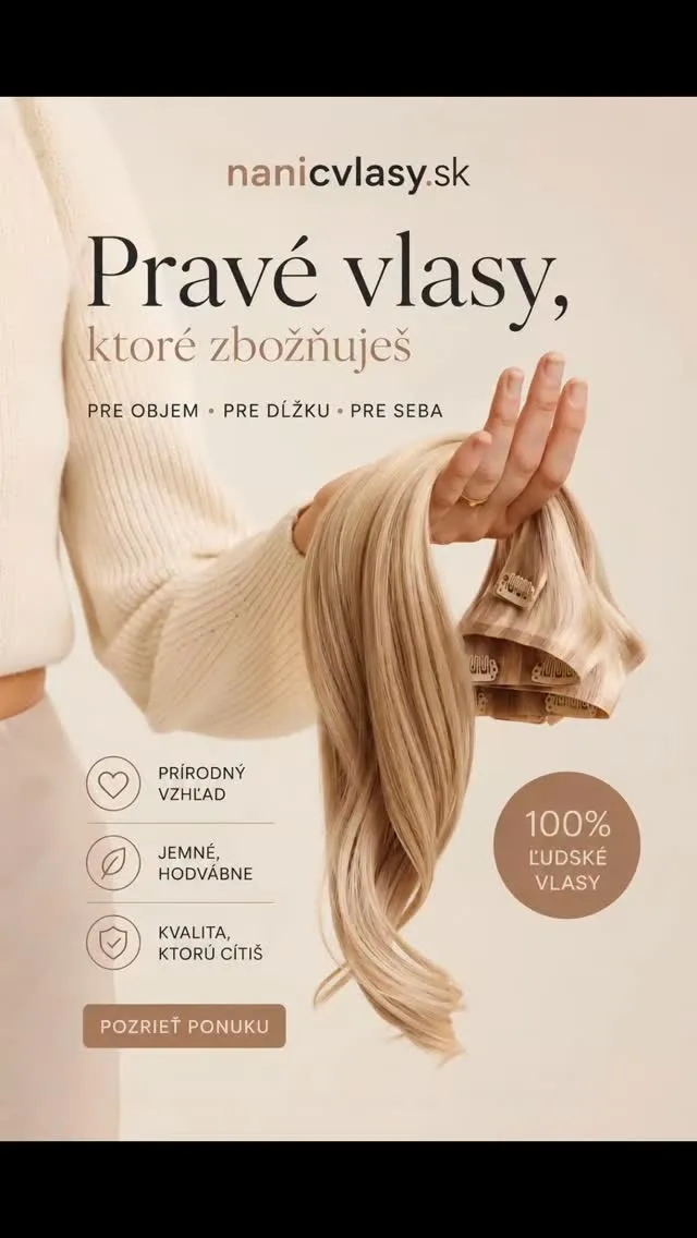 Pravé vlasy, ktoré si zamiluješ 💛 Hľadáš dokonalý objem, dĺžku alebo prirodzené zahustenie vlasov? U nás nájdeš široký...