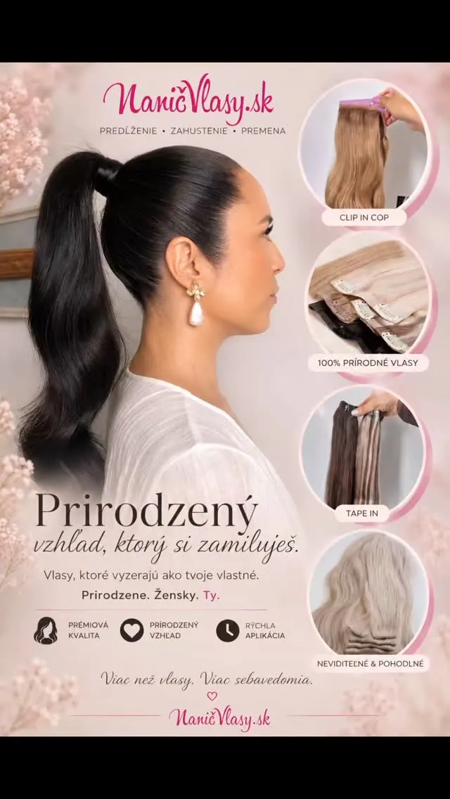Prirodzenosť nikdy nevyjde z módy 🤍 Naše vlasy zvýraznia tvoju krásu, nie ju prekryjú. ✔️ Prirodzený vzhľad ✔️ Pohodlné...