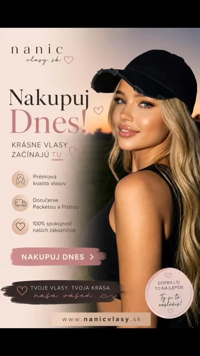 🌸 Nakúp dnes na nanicvlasy.sk 🩷 Prémiové vlasy 🩷 Doručenie Packetou aj Poštou 🩷 Tisíce spokojných zákazníčok Dopraj...