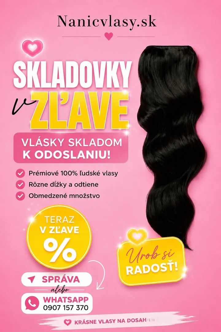 ✨ Skladovky v zľave ✨ Vlásky skladom pripravené na okamžité odoslanie za zvýhodnené ceny 🤍 Počet kusov je obmedzený, ta...