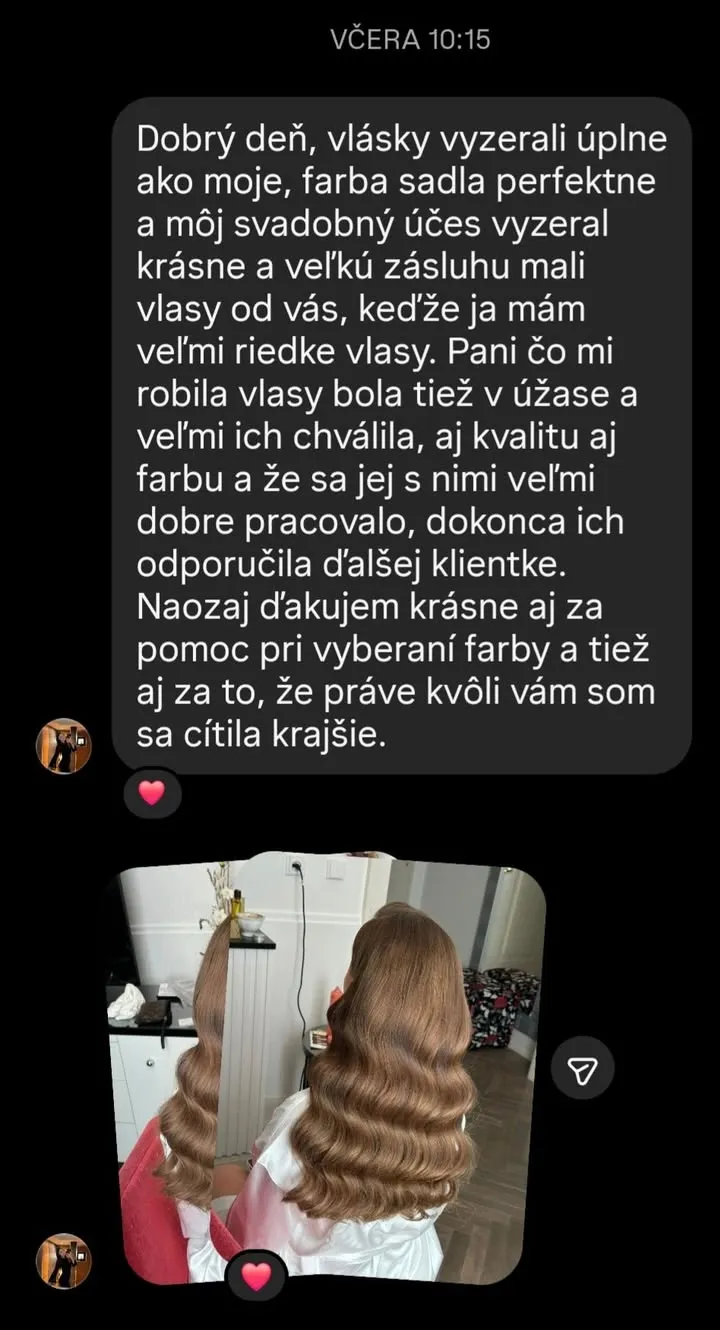 Krásna a spokojná zákazníčka @katarinka.98 v jej svadobný deň s našimi clip in vlasmi Queen, 55cm, #6 stredne hnedá 🤎👑...