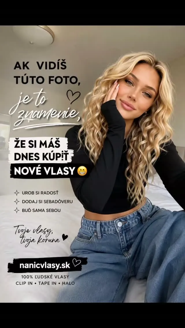 Daj ❤️ ak ti ju ukázalo 😃 ...a bež si kúpiť tie vlasy! 😀🥰😘 www.nanicvlasy.sk #nanicvlasysk #nanicvlasy #extensions #h...