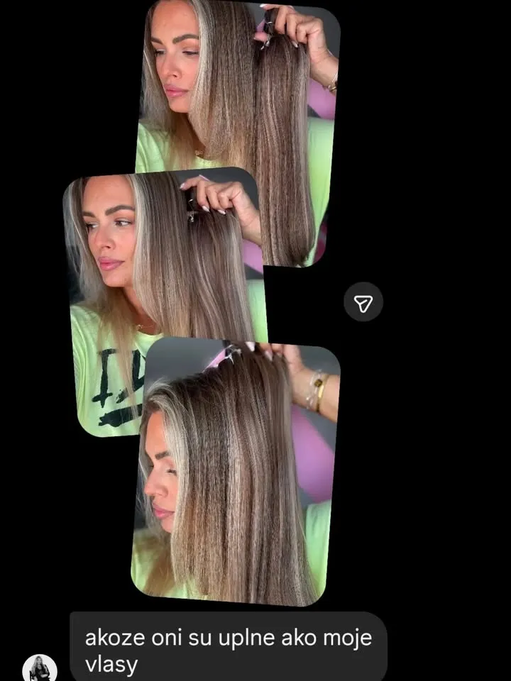 Krásna a spokojná Beáta Jablonská • Beauty by Lady B • Be your own beautiful a jej clip in sada Premium Plus odtieň bala...