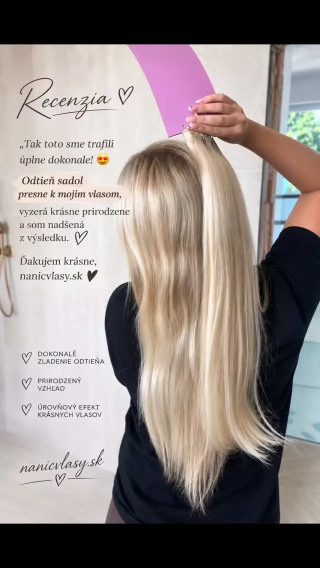 Spokojná zákazníčka je naším poslaním 🤍🙏 #nanicvlasy #nanicvlasysk #recenzia #spokojna #hairtutorial