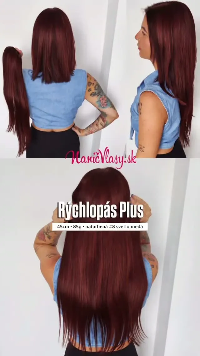 Clip in vlasy Rýchlo pás Plus (v extra hustote) 🔥 Okamžité predĺženie, resp. zahustenie vlasov prostredníctvom jediného...