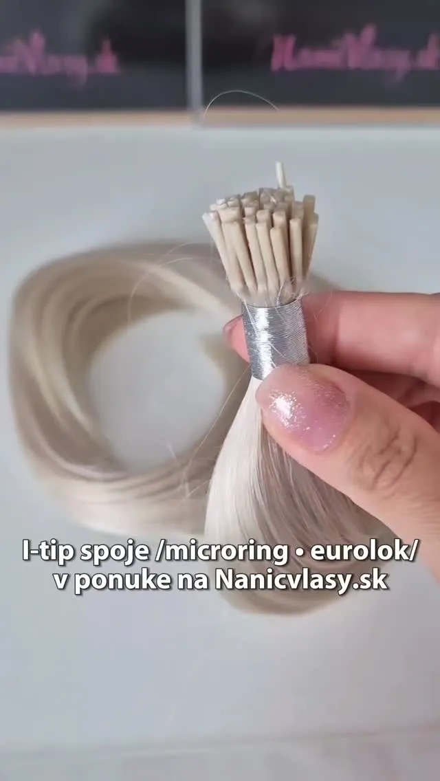 I-Tip Micro ring/Eurolok 👌 I-Tip ľudské vlasy zo 100% ľudských vlasov (REMY) najvyššej kvality a spracovania. Profesion...