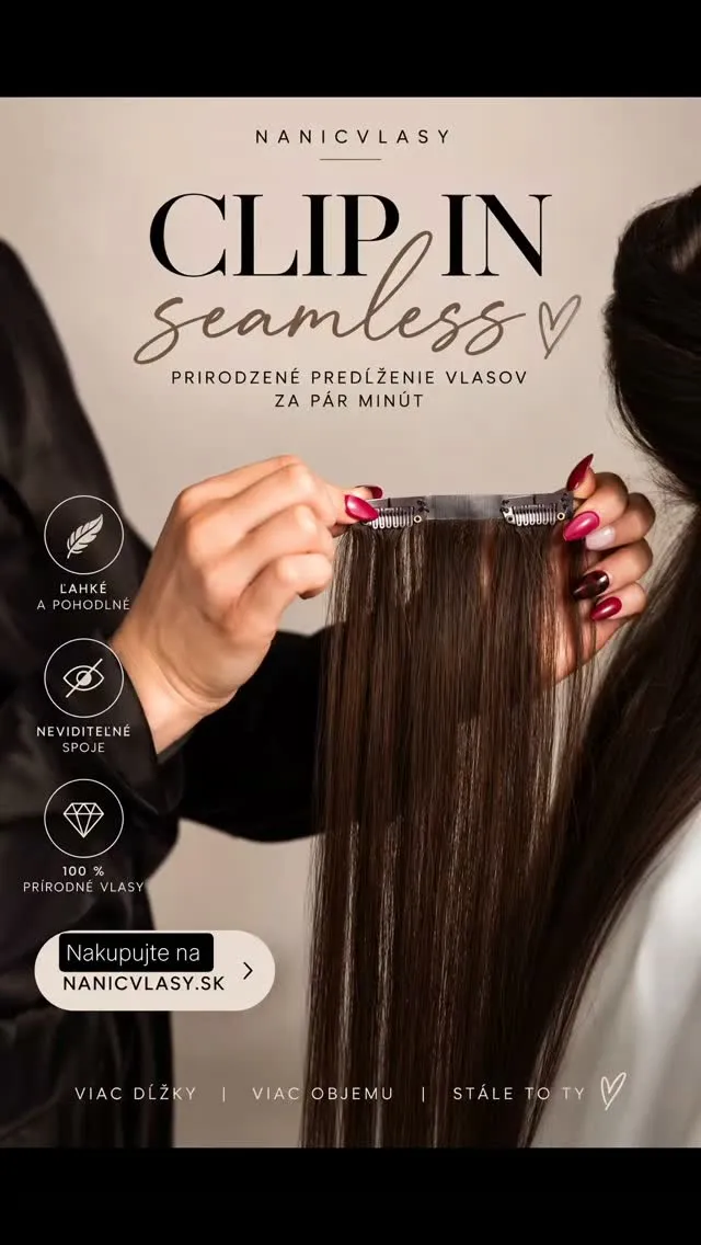 Krásne vlasy za pár minút, clip in Seamless, neviditeľné, pohodlné spoje 🤍 #nanicvlasysk #nanicvlasy #seamless #clipins...