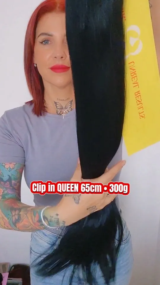 Najhustejšie clip in vlasy z našej ponuky, až 300g ľudských kvalitných vlasov, WOW 🖤 #nanicvlasysk #nanicvlasy #clipinq...