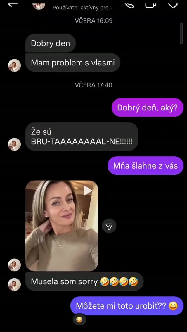 Zákazníčka ma dostala 😄 Že má problém s vlasmi... lebo sú brutálneee 🤗😍 @katalin.borka_ 😄🙏 #nanicvlasysk #nanicvlasy #r...