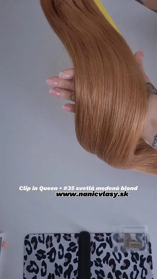 #35 svetlá medená blond 🤎🤎🤎 #nanicvlasy #nanicvlasysk #cooper #gingerhair