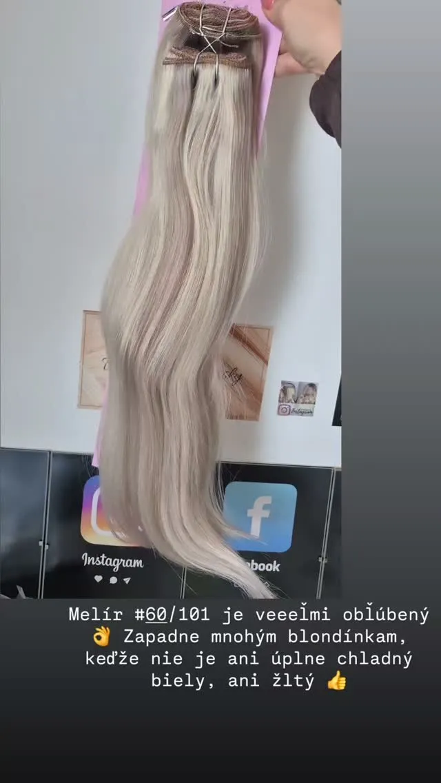 Melírik #60/101 💛🤍 #nanicvlasy #nanicvlasysk #vlasy #extensions