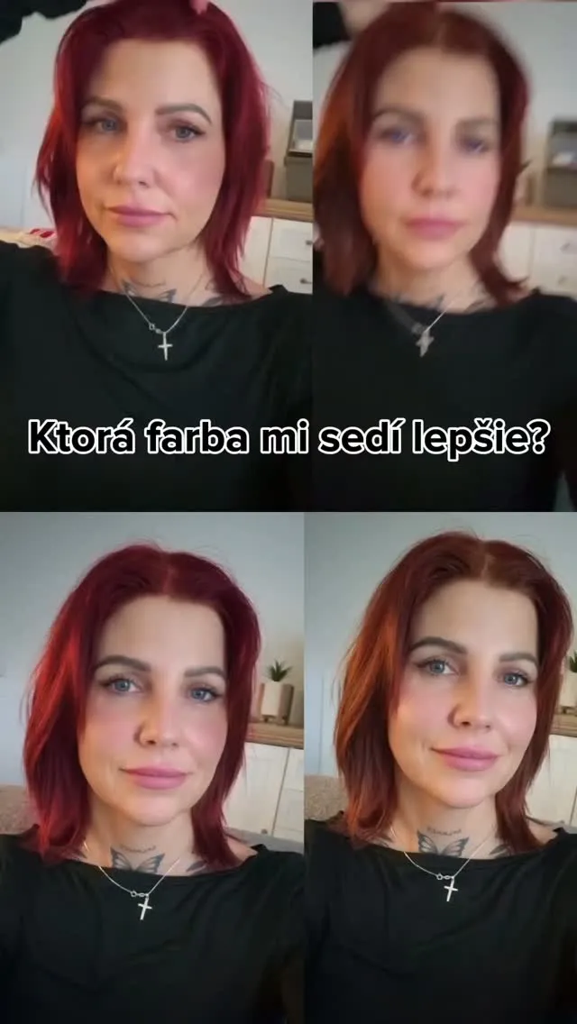 Poraďte 😊🙏 V piatok idem na vlasy a neviem sa rozhodnúť, či viac ťahať do červenej alebo ryšavej? ❤️🧡 Napíš do komentu...