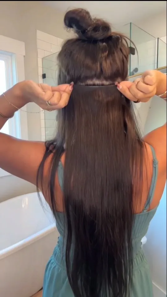 TAPE WEFT vlasy, aplikačné video 👍👍 #nanicvlasy #nanicvlasysk #tape #tapeweft #wefthair