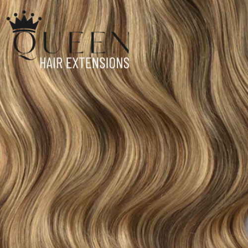 Clip-in vlasy Queen, Melír #6/27, 45cm - 240g Clip-in vlasy Queen, Melír #6/27, 45cm - 240g